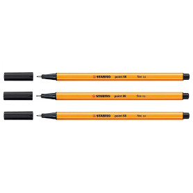 STABILO Lot de 3 Stylos feutre POINT 88 pointe fine 0