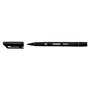 STABILO Lot de 3 Stylo-feutres ohp pen permanent pointe moyenne 1mm encre indélébile noir