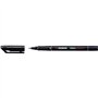 STABILO Lot de 3 Feutres pour Transparent OHPen Permanent Pointe superfine Noir
