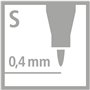 STABILO Lot de 3 Feutres pour Transparent OHPen Permanent Pointe superfine Noir