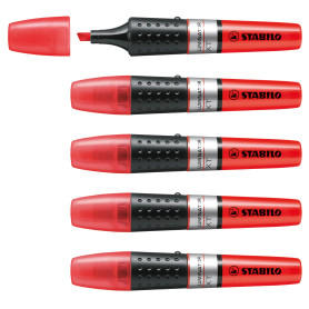 Stabilo Luminator - Surligneur Rouge - 1 Paquet de 5 Unités