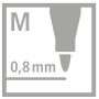 STABILO pointMax avec Pointe en Nylon - Couleurs Assorties (Lot de 3)