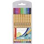 Stylo feutre - STABILO point 88 - Pochette x 10 stylos pointe fine - Coloris assortis