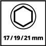 Einhell Clé à chocs pneumatique TC-PW 610 Compact (couple max. de 610 Nm, carré d’entraînement 1/2") Livré dans son coffret avec