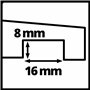 Original Einhell Adaptateur de rails de guidage pour fraises (adaptateur pour défonceuses/affleureuses, compatible avec les rail