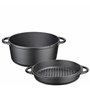 Küchenprofi Cocotte en fonte émaillée pour barbecue