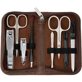 Three Swords - Kit exclusif de 8 accessoires de manucure et pédicure - Nettoyage et soin des ongles - Qualité standard (000958)