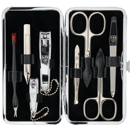 Trois épées | exclusif 8 pièces Manucure – pédicure – Toilettage – Soin des ongles Set/kit/Coque | Basic Standard de qualité (83