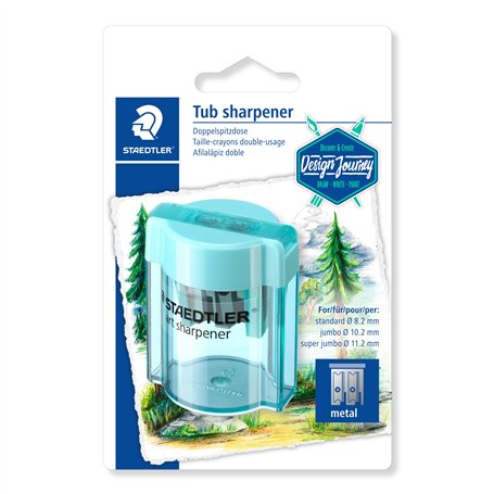 Staedtler Taille-crayon à double usage avec réservoir transparent de haute qualité