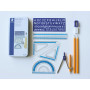 STAEDTLER® 557 11 - Kit de géométrie de 11 pièces avec tous les produits essentiels - Étui en métal robuste - 557 11