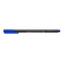 Staedtler - Triplus fineliner 334 - Blister 4 feutres triangulaires - Pointe superfine 0,3 mm bleus - En plastique 97% recyclé -