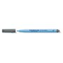 Staedtler Lumocolor Correctable, Feutres noirs non-permanents effaçables à sec, Pointe fine, Encre à base d'eau quasi inodore, B