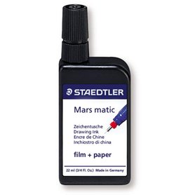 Staedtler Mars Matic 745 - Flacon D'Encre De China Noir 22Ml Pour Papier