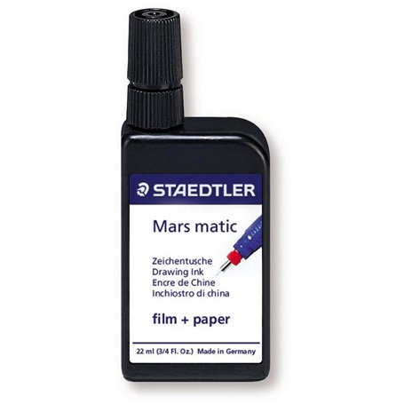 Staedtler Mars Matic 745 - Flacon D'Encre De China Noir 22Ml Pour Papier