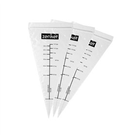 Zenker 44732 Lot de 10 poches à douilles jetables en plastique