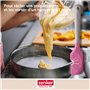 Zenker 44916 Spatule de cuisine 2 en 1, spatule à pâtisserie, spatule pour nettoyer le fouet, ustensile de pâtisserie, Plastique