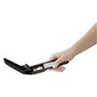 Fackelmann 45594 Presse-ail, écraseur d'ail, Presse-ail Robuste, Acier Inoxydable, Fibre de Verre, Noir, 17,5 x 6 x 3 cm