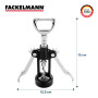 Fackelmann-Tire Bouchon à Levier avec Décapsuleur Métal Argent