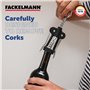 Fackelmann-Tire Bouchon à Levier avec Décapsuleur Métal Argent