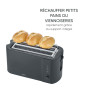 SEVERIN Grille-pain automatique 1 400 W, Grille pain compact 2 fentes jusqu'à 4 tranches, Toaster électrique avec réglage du deg