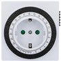 Unitec Programmateur journalier analogique carré 30977:UNITEC Blanc/Noir