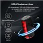 FISCHER Twin Stop 100 Lux Kit d'éclairage LED pour vélo avec Feux de Route et Mode capteur, Longue durée de Vie, boîtier en Alum