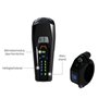 FISCHER Twin Stop 100 Lux Kit d'éclairage LED pour vélo avec Feux de Route et Mode capteur, Longue durée de Vie, boîtier en Alum