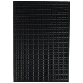 UNITEC 74512 Tapis nid d'abeille Noir 42 x 29 cm