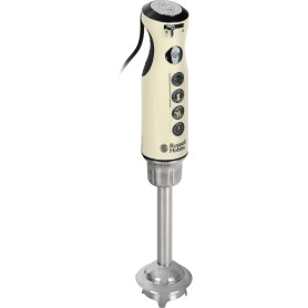 Russell Hobbs Mixeur plongeant [Ergonomique] Retro crème (Lame anti-aspiration