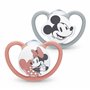 NUK Tétine Space | 6-18 mois | Sucettes avec aérations extra-larges | Silicone sans BPA | Disney Mickey et Minnie Mouse