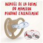 NUK Tétine Space | 6-18 mois | Sucettes avec aérations extra-larges | Silicone sans BPA | Disney Mickey Mouse, gris et blanc | 2