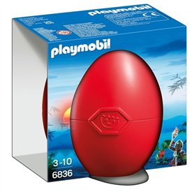 Playmobil 6836 Combattant avec Dragon Vert- Knights- Novelmore- Pâques œuf
