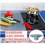 WENKO Protection plaque de cuisson, «Bouquet de Lavande», plaque de protection induction, gazinière, vitrocéramique, verre tremp