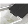 WENKO Tapis d'égouttage Nelia, en caoutchouc à structure rainurée, surface adaptée pour un écoulement optimal de l'eau, extensio