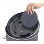 WENKO Poubelle de Compost Mod. Nero 6 L | Composteur de Cuisine avec Couvercle et filtres à Charbon | 3 filtres Inclus pour neut