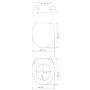 WENKO Abattant WC Galati noir mat | Abattant WC design avec descente amortie Soft-Close en Duroplast | Ultraflat et hygiénique |