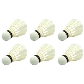 Best Sport Lot de 6 Volants de Badminton avec Plumes