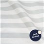 Julius Zöllner Housse pour matelas à langer en coton bio - Rayures organiques - Taille 85/75 cm