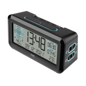 TFA Dostmann Réveil Radio-pilotée Boxx2 numérique