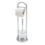 axentia Ensemble Brosse WC et Dérouleur Papier Kurt