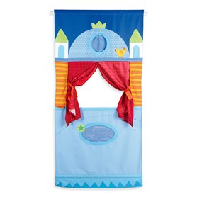 HABA 7281 - Jeux de Société-Théâtre de Porte - Un gain d'espace avec une tige réglable qui s'adapte à la plupart des portes