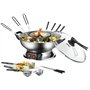 Fondue chinoise électrique tout inox avec grill - Unold 48746 - 1950 watts