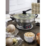 Fondue chinoise électrique tout inox avec grill - Unold 48746 - 1950 watts