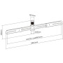 My Wall Support de Barre de Son pour chevalet TV - HZ16L - Pivotant à 140° - Compatible avec HT 20 L/HT 21L/HT20WL - Barre de So