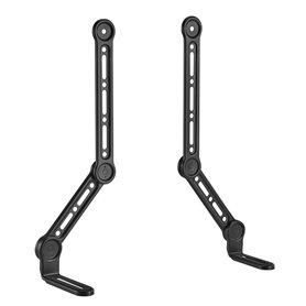 my wall Support Universel pour Barre de Son HZ32-1L - Support TV pour écrans jusqu'à 49" - Peu encombrant - Inclinable et pivota