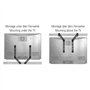 my wall Support Universel pour Barre de Son HZ32-1L - Support TV pour écrans jusqu'à 49" - Peu encombrant - Inclinable et pivota