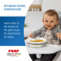 reer Assiette de maintien au chaud avec ventouse | Assiette antidérapante pour bébé | Vaisselle d'apprentissage | Garde les repa