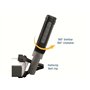 ANSMANN Lampe de travail à technologie LED COB (1 pce) – Lampe d'atelier en plastique robuste avec crochet de suspension et pied