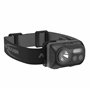 ANSMANN Lampe frontale LED réglable HD230BS (1 pce) – Lampe torche frontale avec 3 modes d'éclairage dont LED rouge – Lampe fron