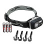 ANSMANN Lampe frontale LED réglable HD230BS (1 pce) – Lampe torche frontale avec 3 modes d'éclairage dont LED rouge – Lampe fron